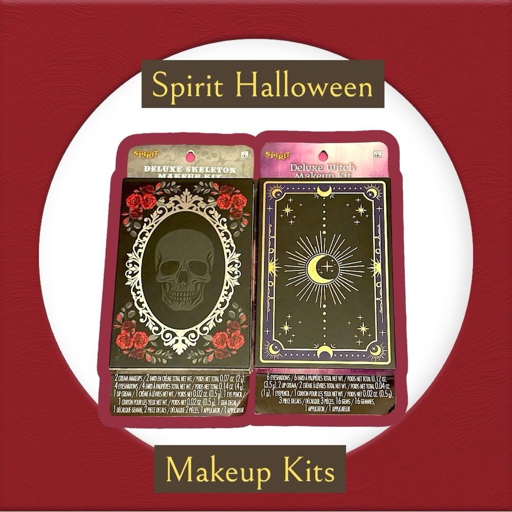 Spirit Halloween Makeup Kit - Black and Gold